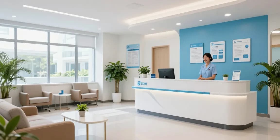 Hair transplant Istanbul consultation in a modern healthcare clinic, showcasing patient care and a welcoming environment.