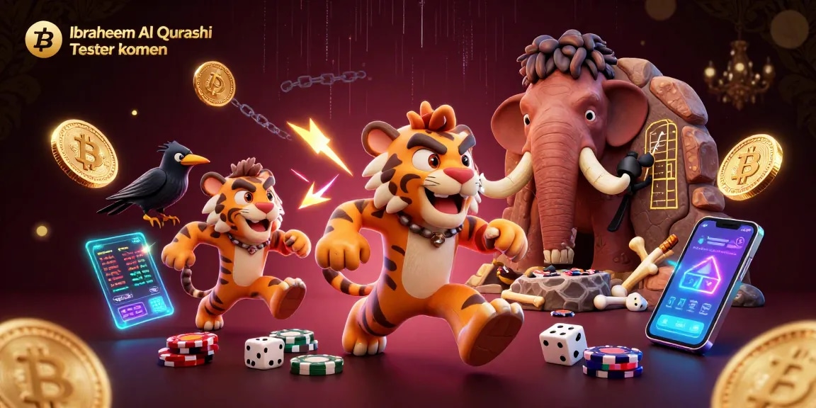 Ibraheem Al Qurashi Tester kopen in an engaging and dynamic casino scene featuring unique characters and vibrant game elements