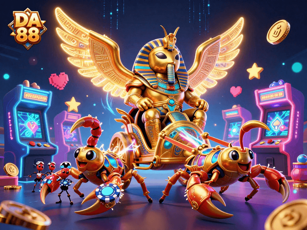 Experience exciting gameplay at DA 88 with vibrant casino elements and animated characters.