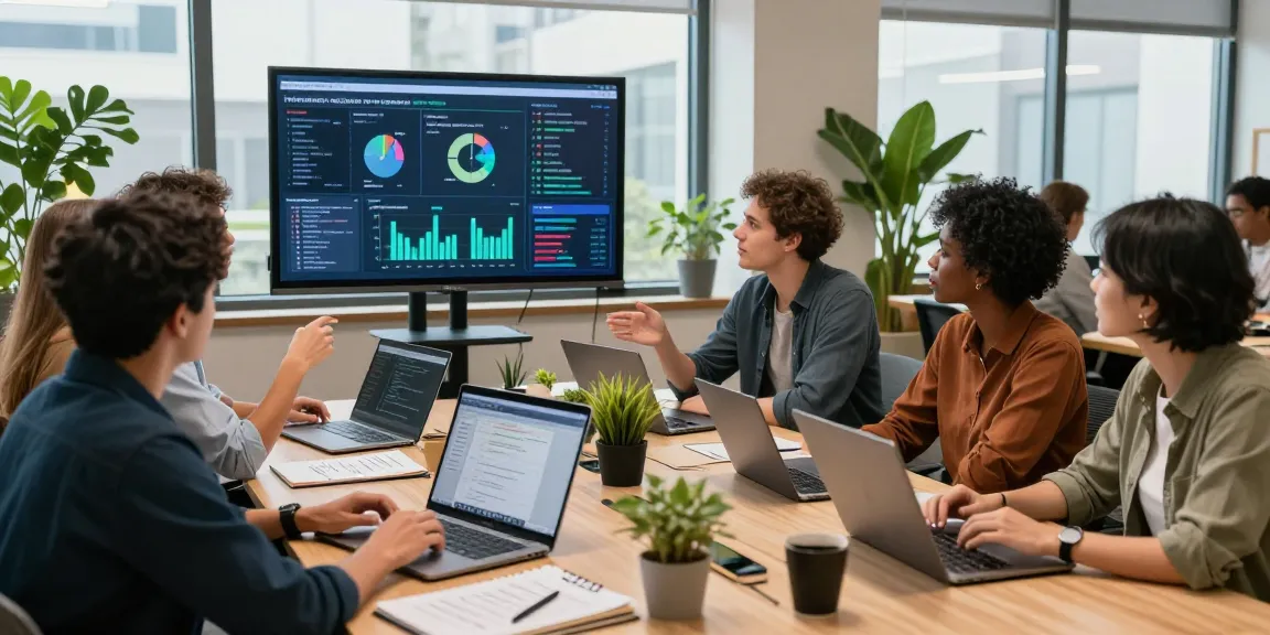 Team discussing data-driven strategies on https://sc88.chat/ in a modern coworking space.