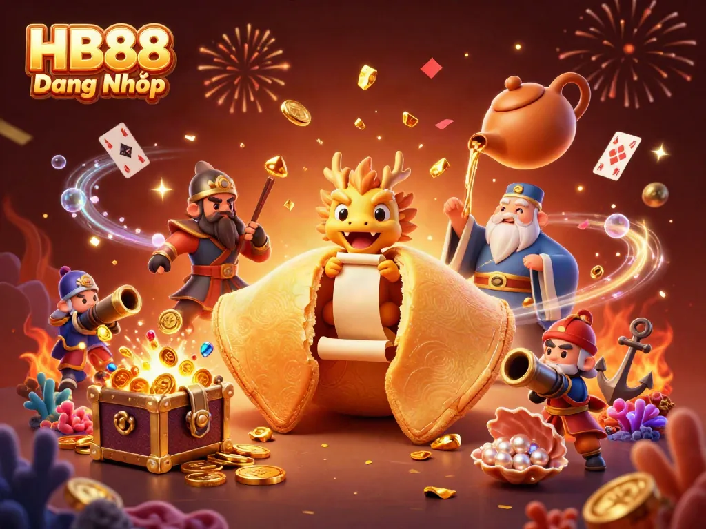 Experience HB88 Đăng Nhập with golden fortune, dragon, and immersive gaming elements.