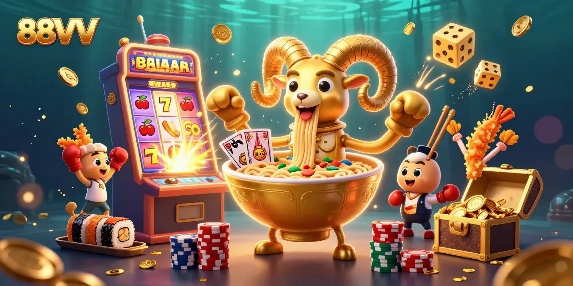 Engage with 88VV's vibrant and dynamic gaming world, filled with rich casino elements and colorful characters.