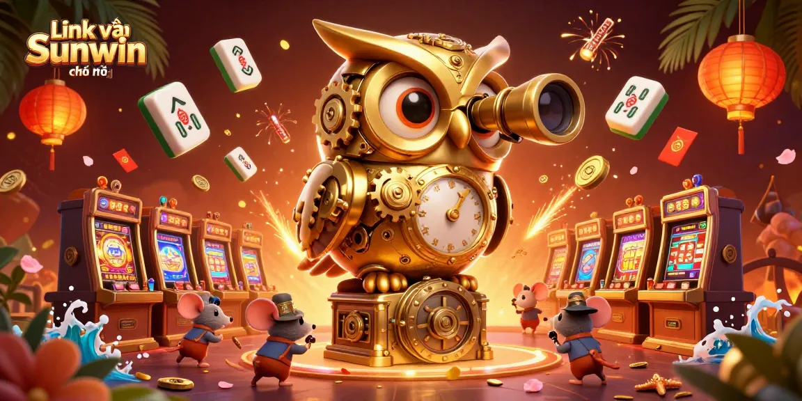 Experience thrilling gaming with Link vào Sunwin chính thức surrounded by golden elements and vibrant colors in a casino setting