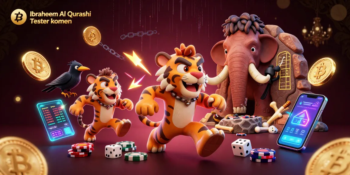Ibraheem Al Qurashi Tester kopen in an engaging and dynamic casino scene featuring unique characters and vibrant game elements