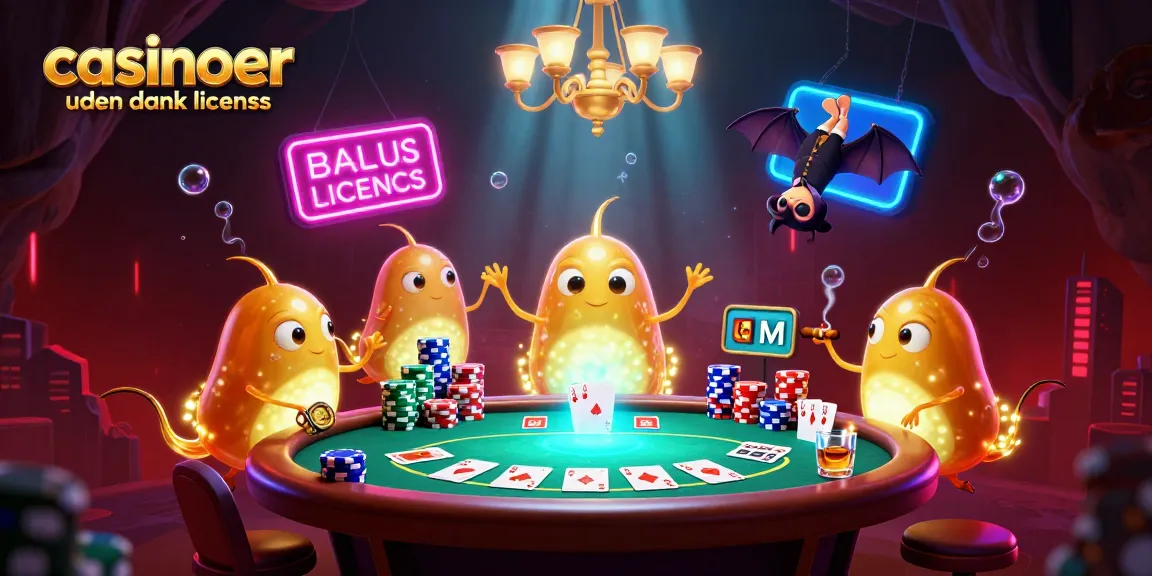 Light up your game with casinoer uden dansk licens at this vibrant cave casino scene featuring glowworms and a bat dealer.