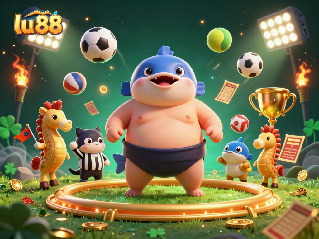 Experience exciting gameplay at lu 88 with vibrant characters and dynamic betting elements in a thrilling illustration.