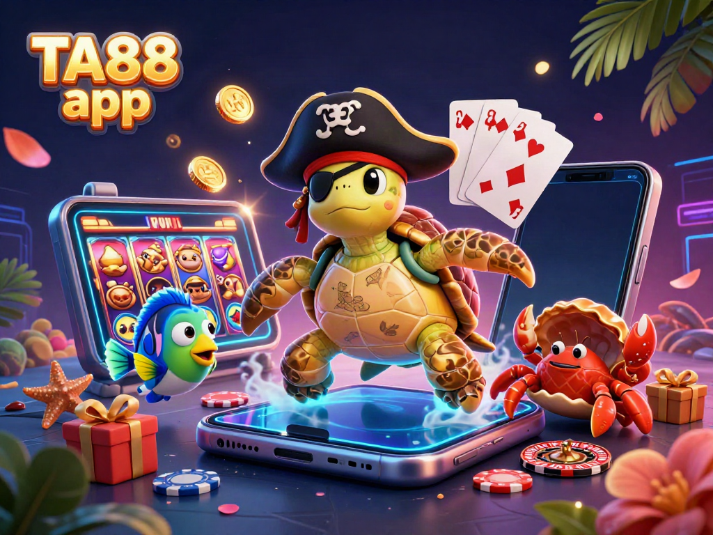 Experience the thrill of gaming with the vibrant TA88 app featuring colorful slots and dynamic characters.