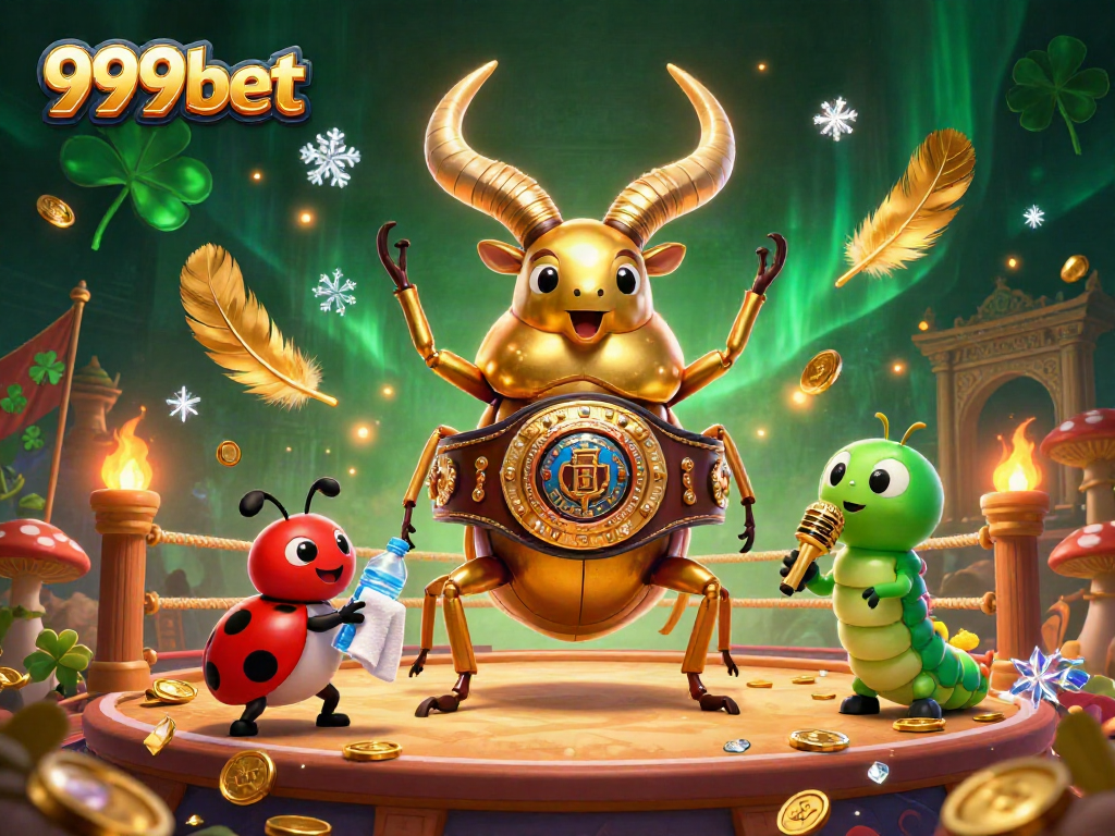 Experience thrilling gameplay at 999bet with an exciting boxing-themed digital illustration, showcasing dynamic characters and casino elements.