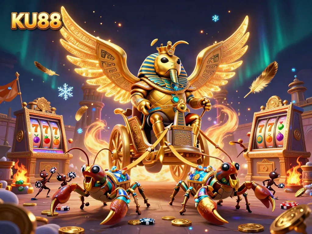 Experience thrilling excitement with KU88's captivating 3D casino scene, bursting with energy.