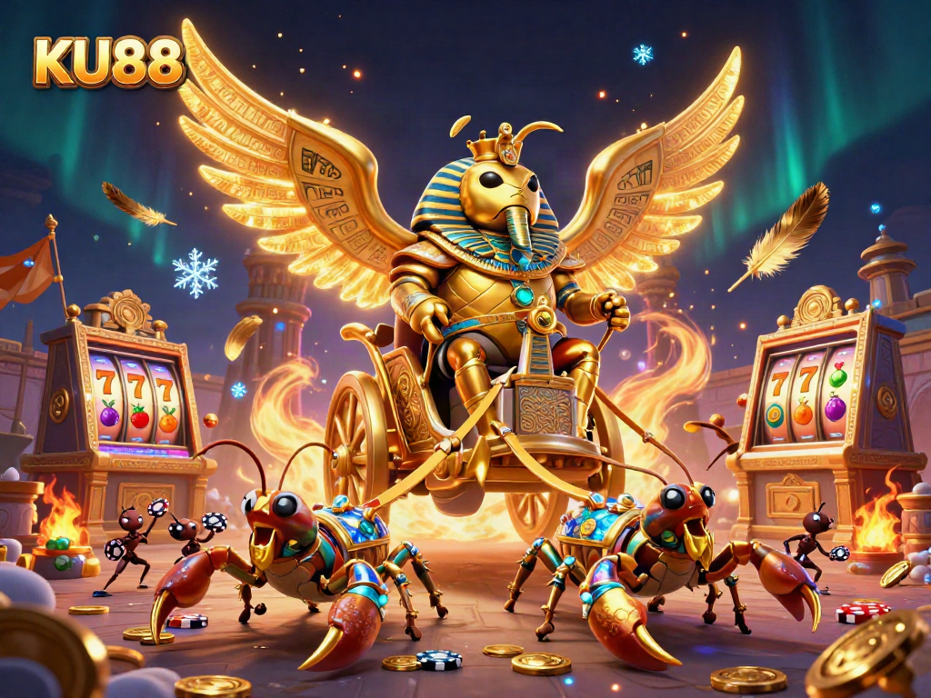 Experience thrilling excitement with KU88's captivating 3D casino scene, bursting with energy.