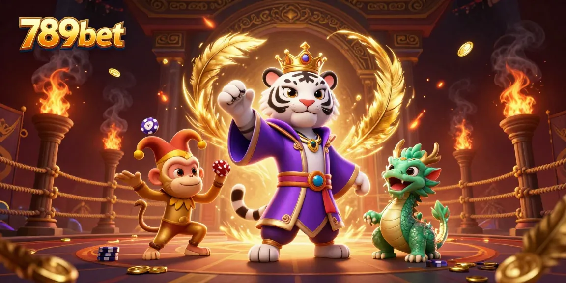 Win big with 789bet in a vibrant casino scene featuring exhilarating characters and game elements.