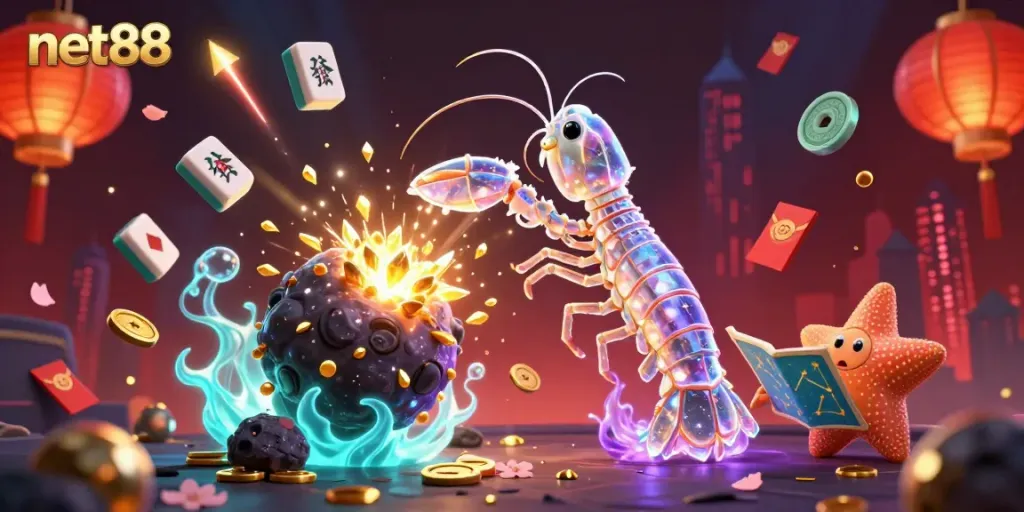 Experience net88's thrilling online gaming adventure with vibrant visuals and dynamic characters.