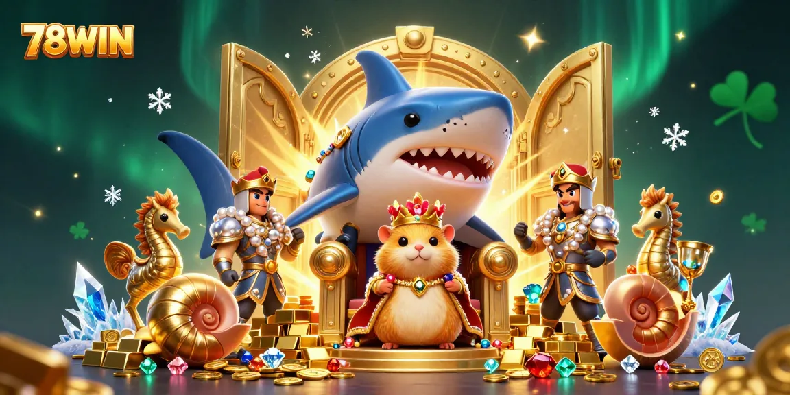 Experience thrilling wins at 78WIN with the golden hamster king and treasure-rich gaming environment.