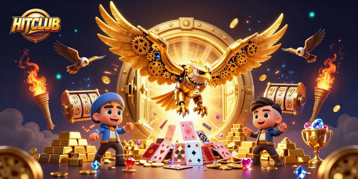 Engage with HITCLUB's vibrant casino action featuring golden treasures and dynamic game elements.