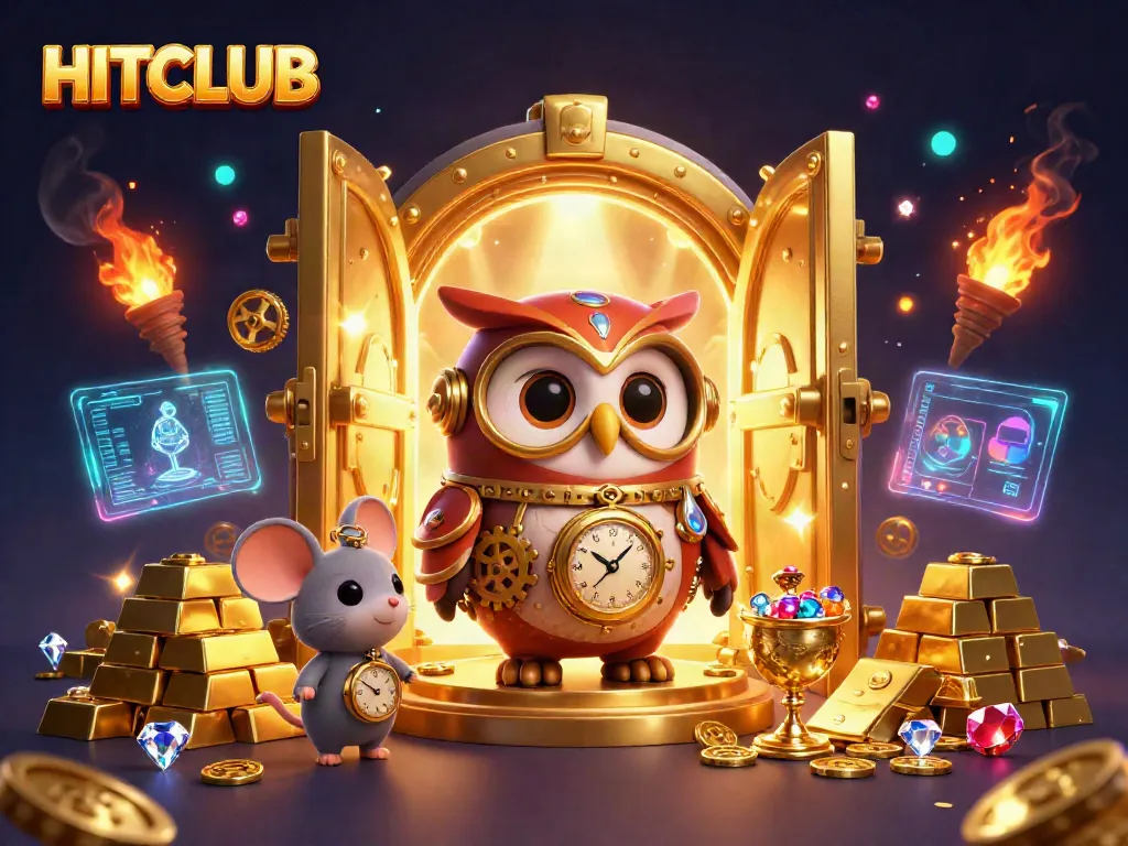 HITCLUB engages players in an exciting steampunk casino adventure with vibrant treasures and rich details.