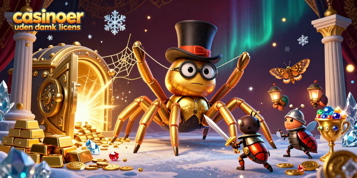 Experience the thrill of casinoer uden dansk licens with our vibrant, dynamic 3D casino illustration.