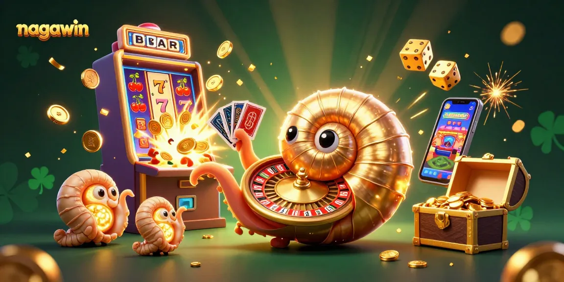 Experience the excitement of nagawin with giant nautilus as a roulette wheel and stunning slot machine action.