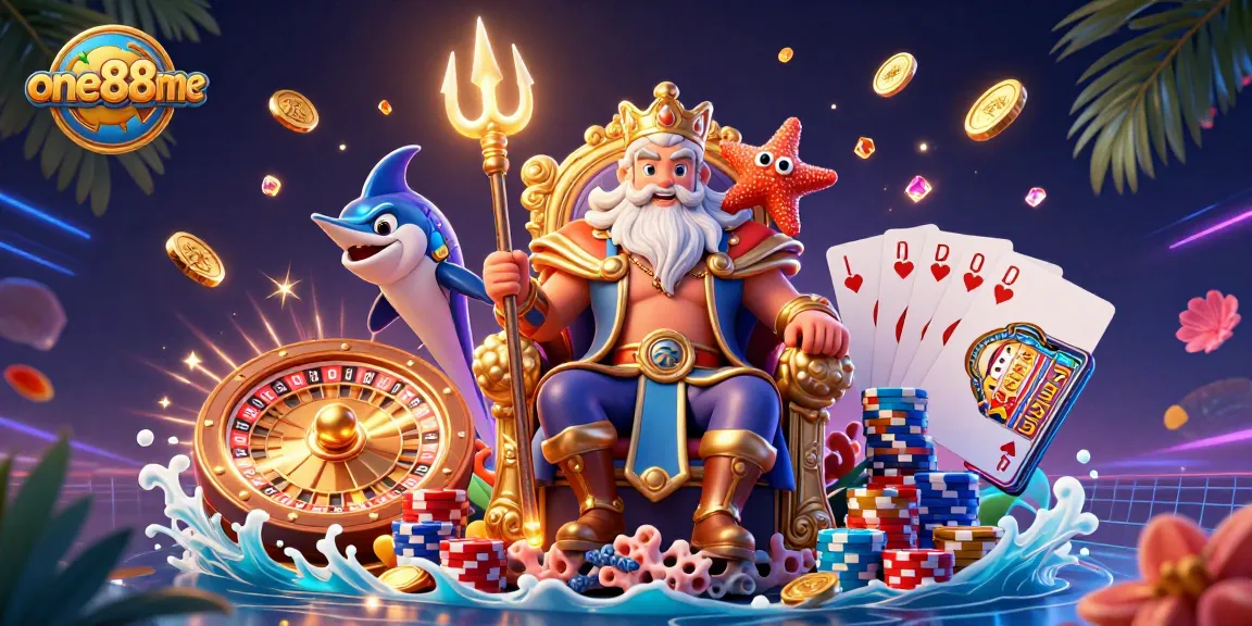 Join the excitement at one88me with vibrant casino elements creating a dynamic gambling atmosphere.