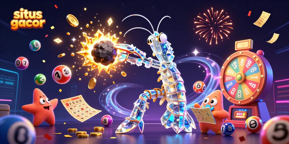 Experience situs gacor with a colorful explosion of lottery elements, capturing winning moments.